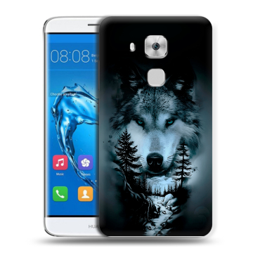 Пластиковый чехол на Huawei Nova﻿ Plus с принтом Лесной волк