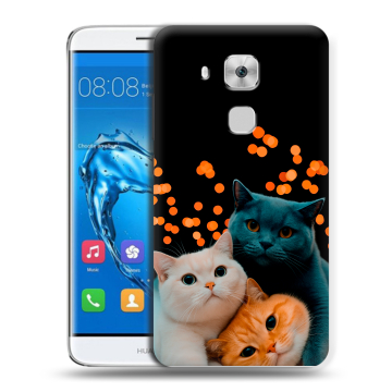Пластиковый чехол на Huawei Nova﻿ Plus с принтом Кошки
