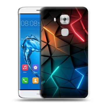 Пластиковый чехол на Huawei Nova﻿ Plus с принтом Абстракция неон