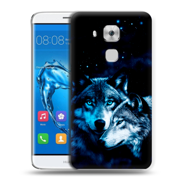 Пластиковый чехол на Huawei Nova﻿ Plus с принтом Волки