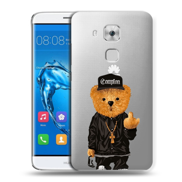 Пластиковый чехол на Huawei Nova Plus с принтом Мишка