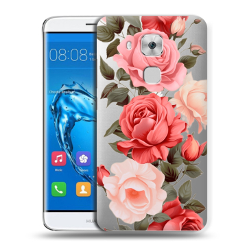 Пластиковый чехол на Huawei Nova Plus с принтом Розы