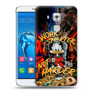 Пластиковый чехол на Huawei Nova Plus с принтом Дональд Дак Деньги Пластиковый чехол на Huawei Nova Plus с принтом Дональд Дак Деньги