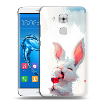 Пластиковый чехол на Huawei Nova Plus с принтом кролик зайчик