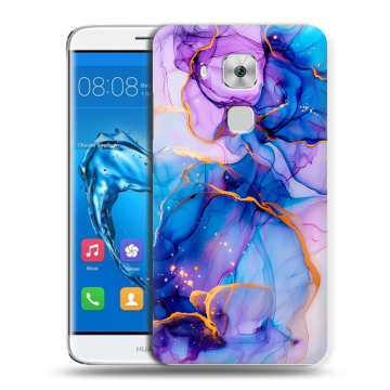 Пластиковый чехол на Huawei Nova Plus с принтом синий мрамор Пластиковый чехол на Huawei Nova Plus с принтом синий мрамор