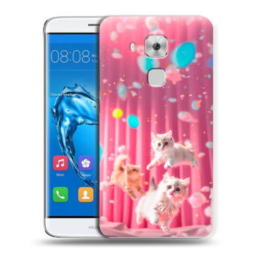 Пластиковый чехол на Huawei Nova Plus с принтом милые котики