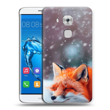 Пластиковый чехол на Huawei Nova Plus с принтом лиса