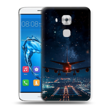 Пластиковый чехол на Huawei Nova Plus с принтом самолет