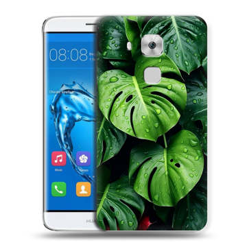 Пластиковый чехол на Huawei Nova Plus с принтом Листья