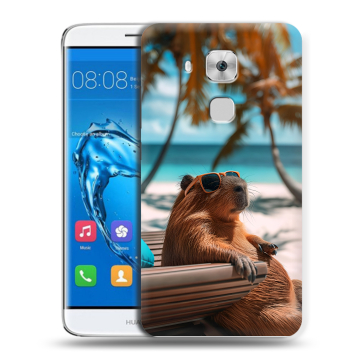 Пластиковый чехол на Huawei Nova Plus с принтом Капибара Пластиковый чехол на Huawei Nova Plus с принтом Капибара