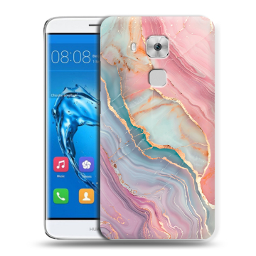 Пластиковый чехол на Huawei Nova Plus с принтом розовый мрамор Пластиковый чехол на Huawei Nova Plus с принтом розовый мрамор