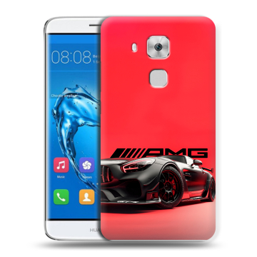 Пластиковый чехол на Huawei Nova Plus с принтом Мерседес Mercedes AMG
