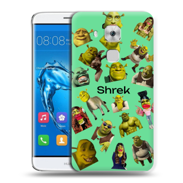 Пластиковый чехол на Huawei Nova Plus с принтом Шрек Shrek
