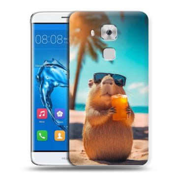 Пластиковый чехол на Huawei Nova Plus с принтом Капибара Пластиковый чехол на Huawei Nova Plus с принтом Капибара