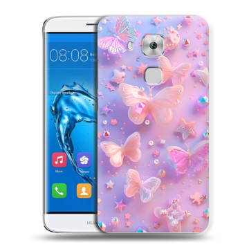 Пластиковый чехол на Huawei Nova Plus с принтом Бабочки Пластиковый чехол на Huawei Nova Plus с принтом Бабочки