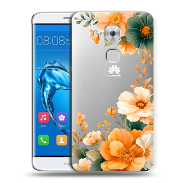 Пластиковый чехол на Huawei Nova Plus с принтом Цветы принт