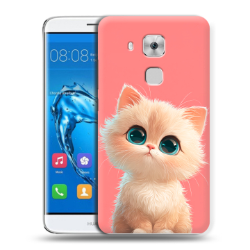 Пластиковый чехол на Huawei Nova Plus с принтом Розовый котенок