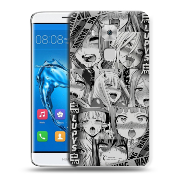 Пластиковый чехол на Huawei Nova Plus с принтом Ahegao Ахегао Аниме