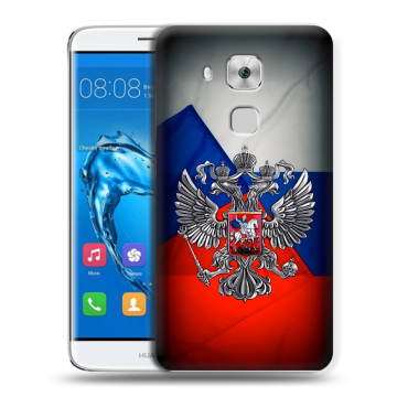 Пластиковый чехол на Huawei Nova Plus с принтом Флаг России Пластиковый чехол на Huawei Nova Plus с принтом Флаг России