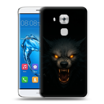 Пластиковый чехол на Huawei Nova Plus с принтом Волк