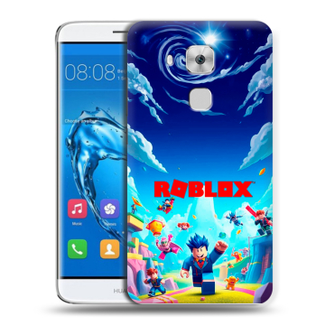 Пластиковый чехол на Huawei Nova Plus с принтом Roblox Роблокс