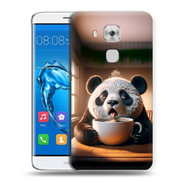 Пластиковый чехол на Huawei Nova Plus с принтом смешная панда