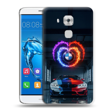 Пластиковый чехол на Huawei Nova Plus с принтом BMW БМВ Пластиковый чехол на Huawei Nova Plus с принтом BMW БМВ