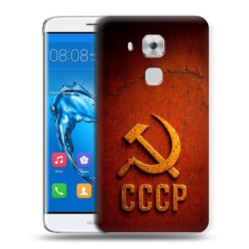 Пластиковый чехол на Huawei Nova Plus с принтом Флаг Герб СССР Пластиковый чехол на Huawei Nova Plus с принтом Флаг Герб СССР
