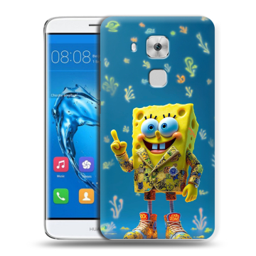 Пластиковый чехол на Huawei Nova Plus с принтом Спанч боб Спанчбоб