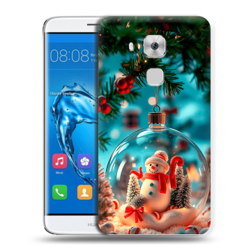 Пластиковый чехол на Huawei Nova Plus с принтом Новый год