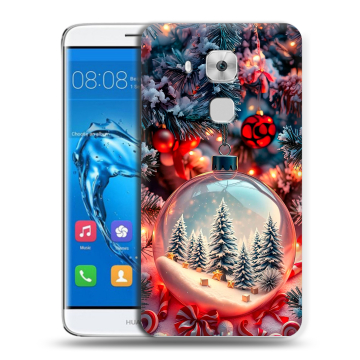 Пластиковый чехол на Huawei Nova Plus с принтом Новый год