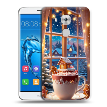 Пластиковый чехол на Huawei Nova Plus с принтом Новый год