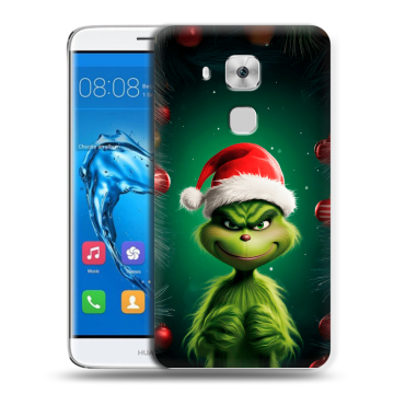 Пластиковый чехол на Huawei Nova Plus с принтом Гринч Новый год Рождество
