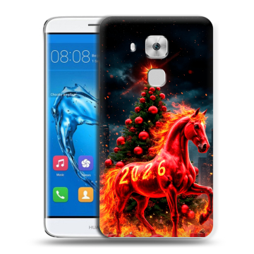 Пластиковый чехол на Huawei Nova Plus с принтом Новый год