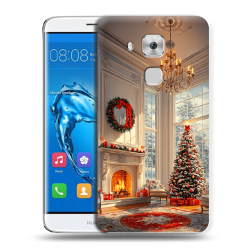 Пластиковый чехол на Huawei Nova Plus с принтом Новый год