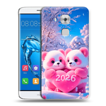 Пластиковый чехол на Huawei Nova Plus с принтом Новый год