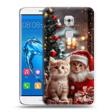 Пластиковый чехол на Huawei Nova Plus с принтом Новый год
