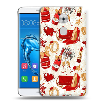 Пластиковый чехол на Huawei Nova Plus с принтом Новый год