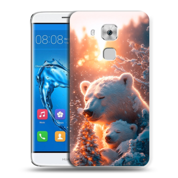 Пластиковый чехол на Huawei Nova Plus с принтом Новый год