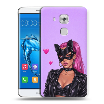 Пластиковый чехол на Huawei Nova Plus с принтом женский
