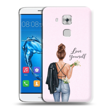 Пластиковый чехол на Huawei Nova Plus с принтом женский