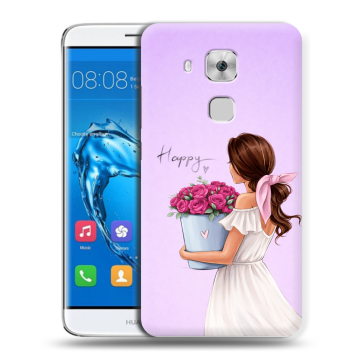 Пластиковый чехол на Huawei Nova Plus с принтом женский