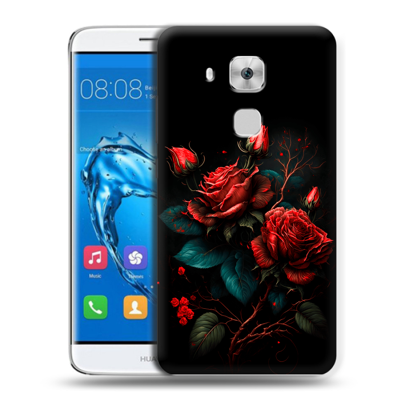 Пластиковый чехол на Huawei Nova Plus с принтом Розы красные Пластиковый чехол на Huawei Nova Plus с принтом Розы красные