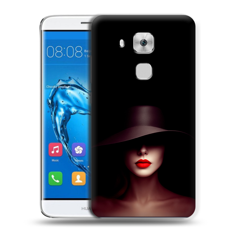 Пластиковый чехол на Huawei Nova Plus с принтом Девушка в шляпе Пластиковый чехол на Huawei Nova Plus с принтом Девушка в шляпе