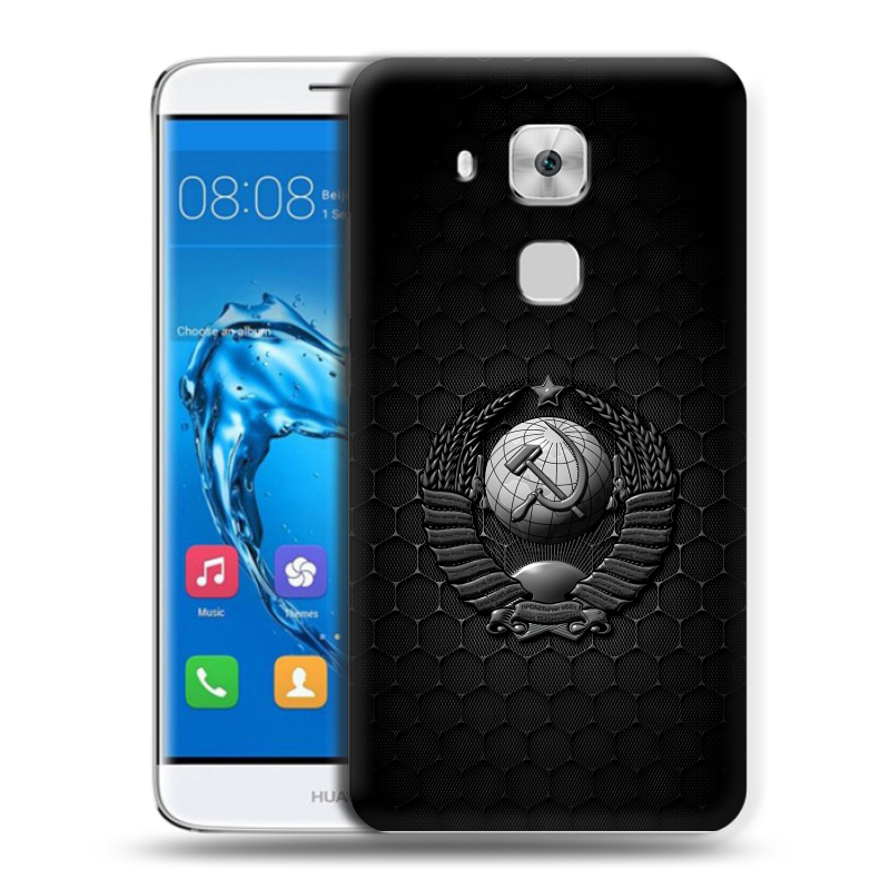 Пластиковый чехол на Huawei Nova Plus с принтом Герб Флаг СССР Пластиковый чехол на Huawei Nova Plus с принтом Герб Флаг СССР