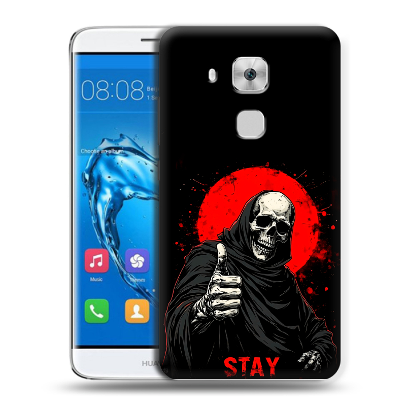 Пластиковый чехол на Huawei Nova Plus с принтом смешной скелет Пластиковый чехол на Huawei Nova Plus с принтом смешной скелет
