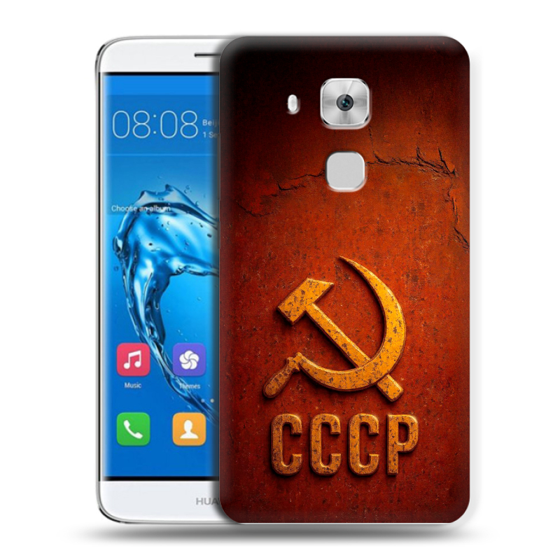 Пластиковый чехол на Huawei Nova Plus с принтом Флаг Герб СССР Пластиковый чехол на Huawei Nova Plus с принтом Флаг Герб СССР