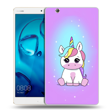 Силиконовый чехол на планшета Huawei MediaPad M3 с принтом Единорог Силиконовый чехол на планшета Huawei MediaPad M3 с принтом Единорог