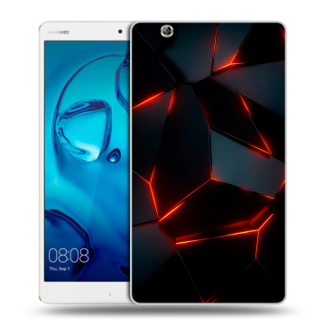 Силиконовый чехол на планшета Huawei MediaPad M3 с принтом Яркие абстракции Силиконовый чехол на планшета Huawei MediaPad M3 с принтом Яркие абстракции