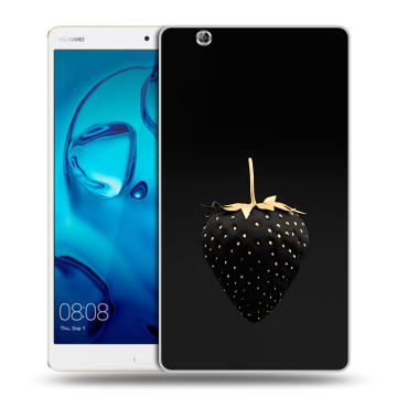 Силиконовый чехол на планшета Huawei MediaPad M3 с принтом Черная клубника Силиконовый чехол на планшета Huawei MediaPad M3 с принтом Черная клубника